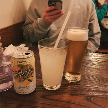 HINODEYA Ramen Japantown - YUZU Soda & Suntory Beer - Ramen Near Me - San Francisco, California