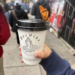 Por Vida Latte, Whole Milk, Half Sweet. (brown sugar cinnamon) Por Vida Latte, Whole Milk, Half Sweet. (brown sugar cinnamon)
