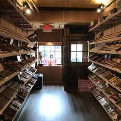The Smoking Dog - Walk-in humidor looking towards High Street.