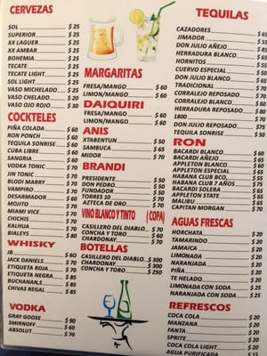 Menu photo 6 Picus Isla Mujeres, ROO