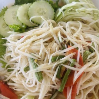 Lao'd District - Salad- was crunchy and fresh... taste ok... not a fan - Thai Near Me - Houston, Texas