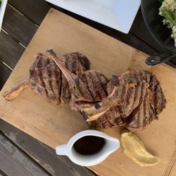 Hotties Beachfront Eatery - T-bone steak on the BBQ
