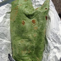 Chef Gregory Food Truck - Louisiana Grilled Shrimp, Caesar Salad, on a Spinach Wrap
