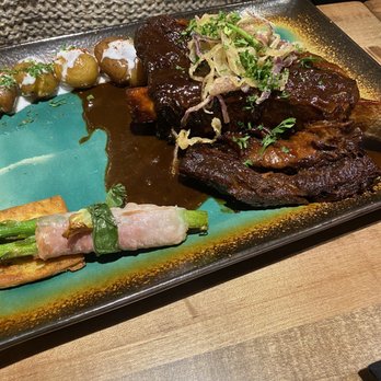 Zula Kitchen & Wine Bar - Braised short rib. A huge helping and delicious. - Mediterranean Near Me - Edmonton, Alberta Zula Kitchen & Wine Bar - Braised short rib. A huge helping and delicious. - Mediterranean Near Me - Edmonton, Alberta