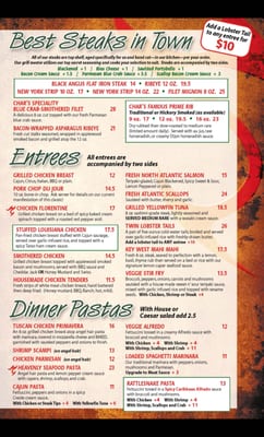 Menu photo 7 CH Steak Lounge Restaurant Cookeville, TN