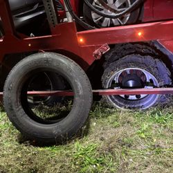 L&P Mobile Tire & Roadside Assistance - Flat tire on a low-boy, no problem