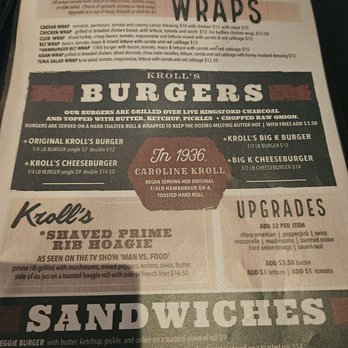 Krolls West Restaurant - It is the burgers that make it a must have. - American Near Me - Green Bay, Wisconsin