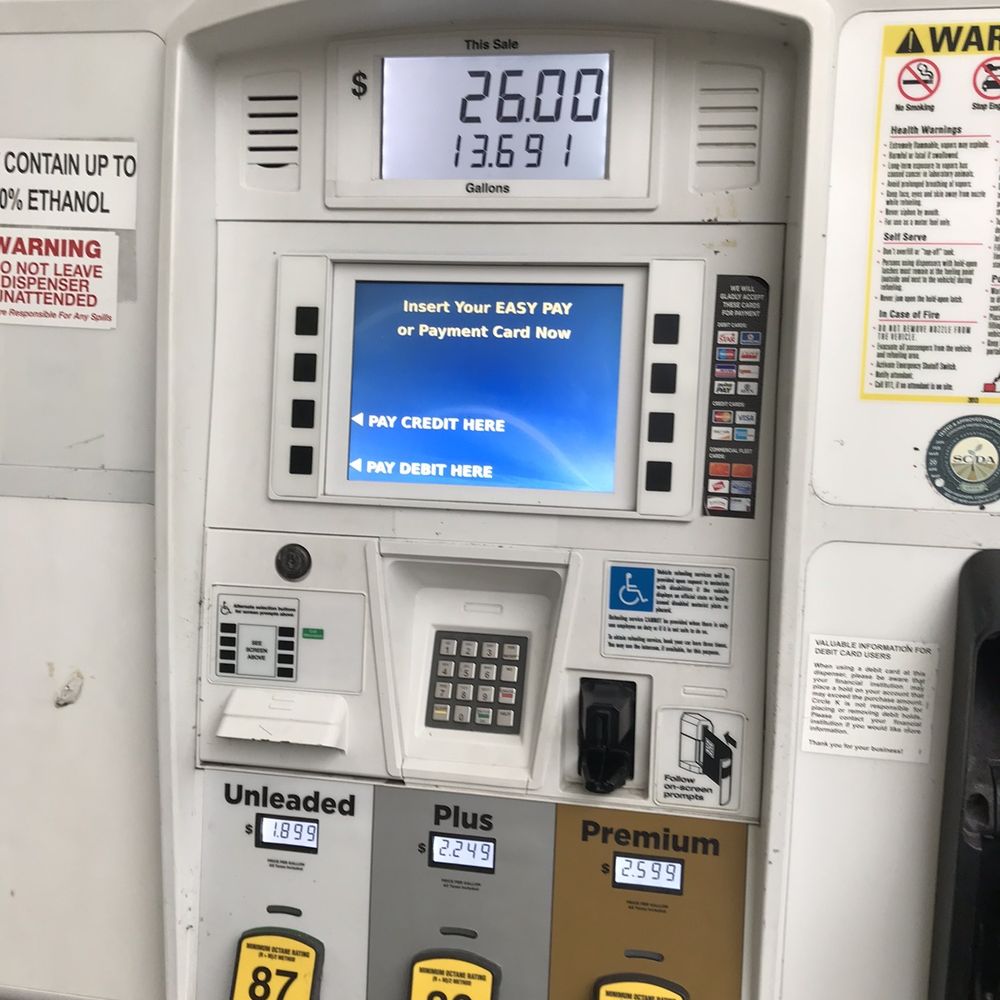 Circle K - a gas pump at a gas station - Convenience Stores Near Me - Hilton Head Island, South Carolina