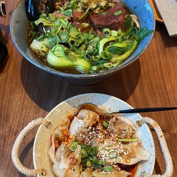 The Noodle Den - Spicy wontons and Taiwanese beef brisket noodle soup. So yummy! - Chinese Near Me - Las Vegas, Nevada The Noodle Den - Spicy wontons and Taiwanese beef brisket noodle soup. So yummy! - Chinese Near Me - Las Vegas, Nevada