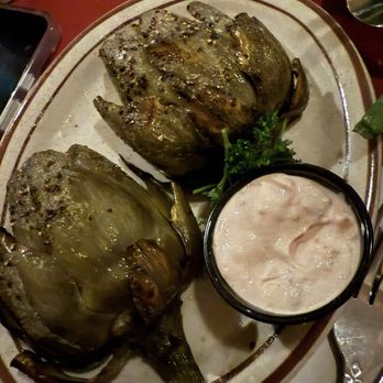 Hitching Post - An absolutely delicious grilled artichoke - Barbeque Near Me - Casmalia, California