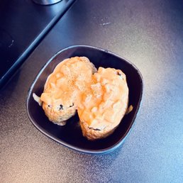 Tofu pocket with spicy salmon Tofu pocket with spicy salmon