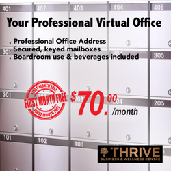 Thrive Business Centre - One month free when you sign up for a Virtual Office
