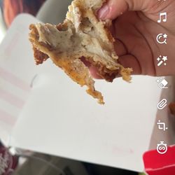 KFC - Showing the inside of the chicken