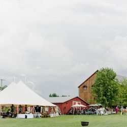 Frutig Farms - The Valley, outdoor space with sailcloth Sperry Tent.