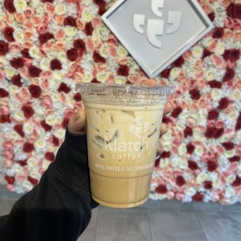 Klatch Coffee - Rosy cheeks iced latte - Coffee & Tea Near Me - Pasadena, California