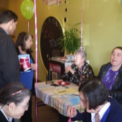 Menchie's Frozen Yogurt - Book signing party for adults. They do events for adults too.