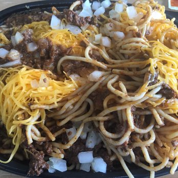 Skyline Chili - 4 way chili and spaghetti. Not enough meat and flavors to the chili. Just OK - Fast Food Near Me - Naples, Florida Skyline Chili - 4 way chili and spaghetti. Not enough meat and flavors to the chili. Just OK - Fast Food Near Me - Naples, Florida