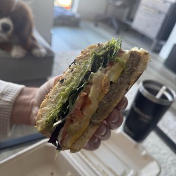 Quick Bites Cafe - Sausage Bagel Blaster - Sandwiches Near Me - San Diego, California Quick Bites Cafe - Sausage Bagel Blaster - Sandwiches Near Me - San Diego, California