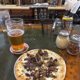 Local IPA, very good and quite strong, and the cowboy with modifications. Exchange the grape tomatoes with kalmata olives. Local IPA, very good and quite strong, and the cowboy with modifications. Exchange the grape tomatoes with kalmata olives.