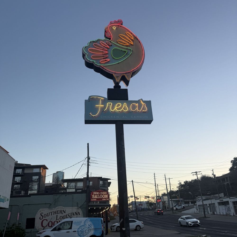 Fresa's - 9th & Lamar - Neon sign - Mexican Near Me - Austin, Texas Fresa's - 9th & Lamar - Neon sign - Mexican Near Me - Austin, Texas