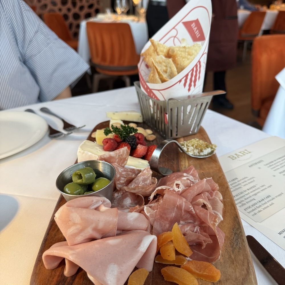 Bari Ristorante - Half and half meat + cheese board - Italian Near Me - Houston, Texas Bari Ristorante - Half and half meat + cheese board - Italian Near Me - Houston, Texas