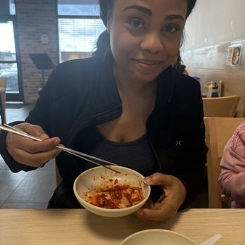 Mdk Noodles - A serving of the spicy kimchi provided once seated - Korean Near Me - Anaheim, California