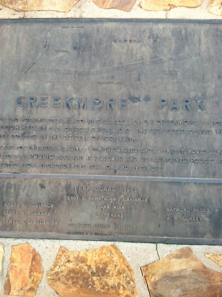 CREEKMORE PARK Updated July 2024 Fort Smith, Arkansas Playgrounds