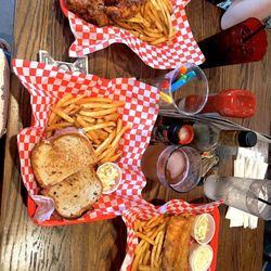 The Griffon - Chicken fingers, Ruben sandwich, fish and chips