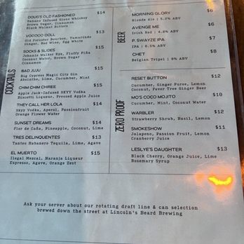 Thorn - Menu - Cocktail Bars Near Me - Miami, Florida Thorn - Menu - Cocktail Bars Near Me - Miami, Florida