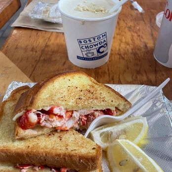 Boston Chowda - Lobster melt and medium chowder - Seafood Near Me - Boston, Massachusetts