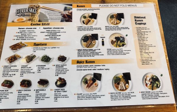 Menu photo 2 Silverlake Ramen Rancho Cucamonga, CA