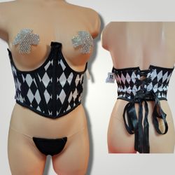 Eye Candy Fashions - Under bust with rhinestone pasties