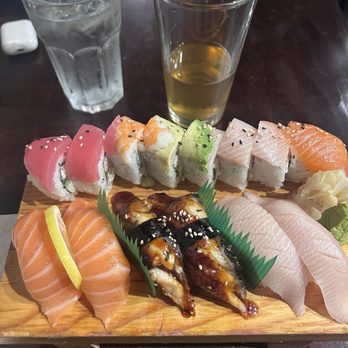Shima Japanese Restaurant - Rainbow Roll salmon sushi Unagi yellowtail - Sushi Bars Near Me - Stanwood, Washington