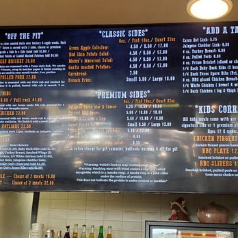 Badlands BBQ - Menu board -Right - Barbeque Near Me - Norco, California