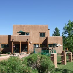 Inn At the Spanish Peaks - Back with decks, patio, pond