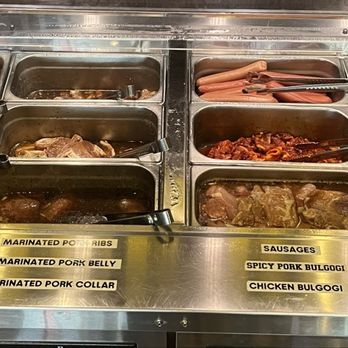 Gui Gui 9292 Korean BBQ - Self-serve protein bar, I like this concept since I can control how much to take, also strongly marinaded - Barbeque Near Me - La Habra, California Gui Gui 9292 Korean BBQ - Self-serve protein bar, I like this concept since I can control how much to take, also strongly marinaded - Barbeque Near Me - La Habra, California