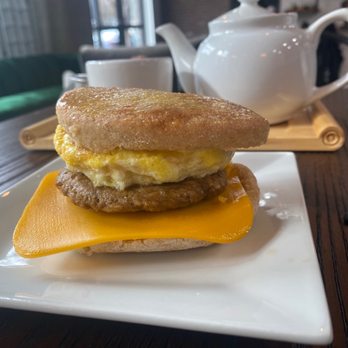 Brooklyn Tea - Vegan meat breakfast sandwich. - Tea Rooms Near Me - Atlanta, Georgia