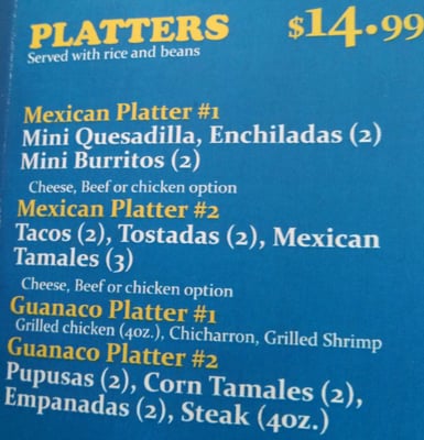 Menu photo 6 El Guanaco Troy, MI