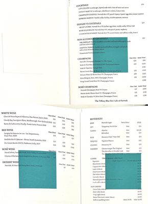 Menu photo 2 The Tiffany Blue Box Cafe London, XGL Menu photo 2 The Tiffany Blue Box Cafe London, XGL