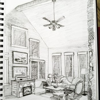 Natural Bridge Five Star Cabin Rental - Rainy day sketch of the living room at Beary Cozy Cabin by @wordspicturesmagic - Vacation Rentals Near Me - Slade, Kentucky Natural Bridge Five Star Cabin Rental - Rainy day sketch of the living room at Beary Cozy Cabin by @wordspicturesmagic - Vacation Rentals Near Me - Slade, Kentucky