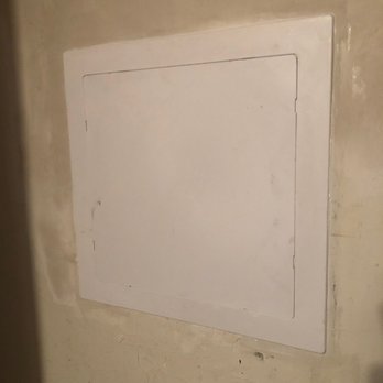 Saul'S Plumbing - Access panel, shoulda took a pic of the pipe he replaced too but i forgot. He installed that as well as fixed the drywall above it. - Plumbing Near Me Saul'S Plumbing - Access panel, shoulda took a pic of the pipe he replaced too but i forgot. He installed that as well as fixed the drywall above it. - Plumbing Near Me