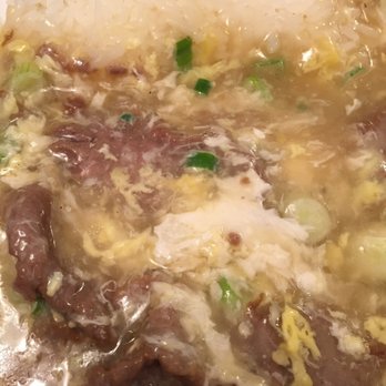 Wo Kee Noodle - Beef in Egg Sauce Swirl over Rice (my son's favorite) - Cantonese Near Me - Fresh Meadows, New York Wo Kee Noodle - Beef in Egg Sauce Swirl over Rice (my son's favorite) - Cantonese Near Me - Fresh Meadows, New York