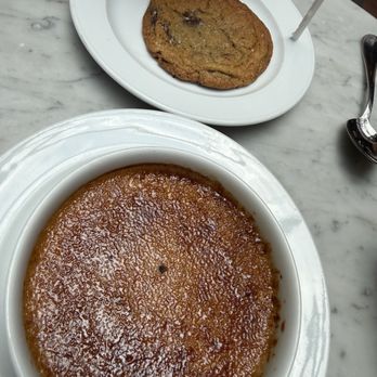 3 Arts Club Cafe at RH Chicago - Butterscotch Crème brûlée & chocolate chip cookie - Cafes Near Me - Chicago, Illinois 3 Arts Club Cafe at RH Chicago - Butterscotch Crème brûlée & chocolate chip cookie - Cafes Near Me - Chicago, Illinois