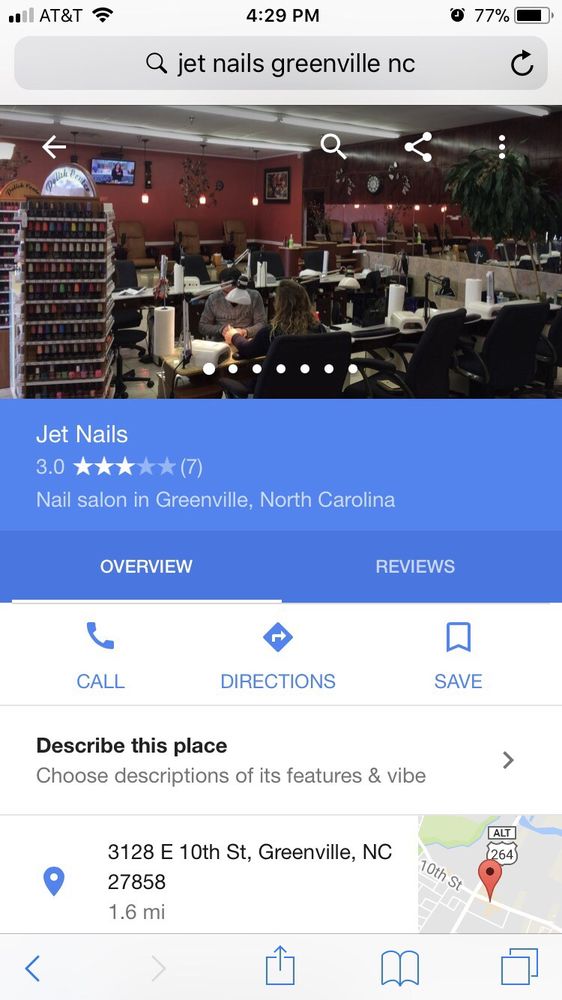 JET NAILS Updated September 2024 3128 E 10th St, Greenville, North