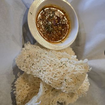 Amazing Basil - Crispy noodles with spicy crab sauce - so good! - Asian Fusion Near Me - Fremont, California Amazing Basil - Crispy noodles with spicy crab sauce - so good! - Asian Fusion Near Me - Fremont, California