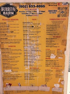 Menu photo 1 Burrito Barn Goodyear, AZ