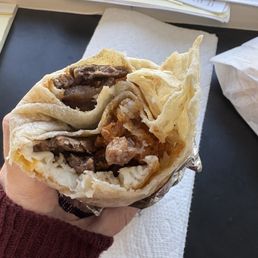 Carne Asada Breakfast Burrito