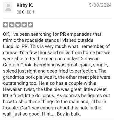 Aloha De Nada Empanadas by null