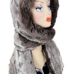 Circare - Faux Fur Hoody Scarf