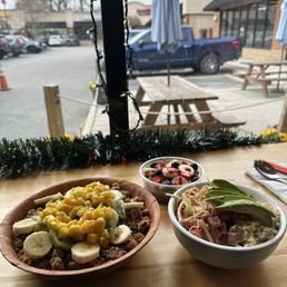 Brazil Bowl (large), Baby Bowl Groms, Cali Poke with Brown Rice